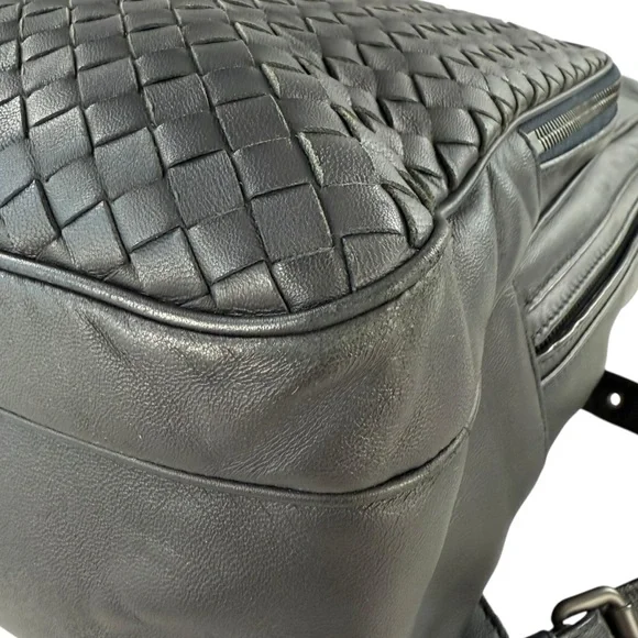Bottega Veneta Intrecciato Leather Backpack - Picture 12 of 13